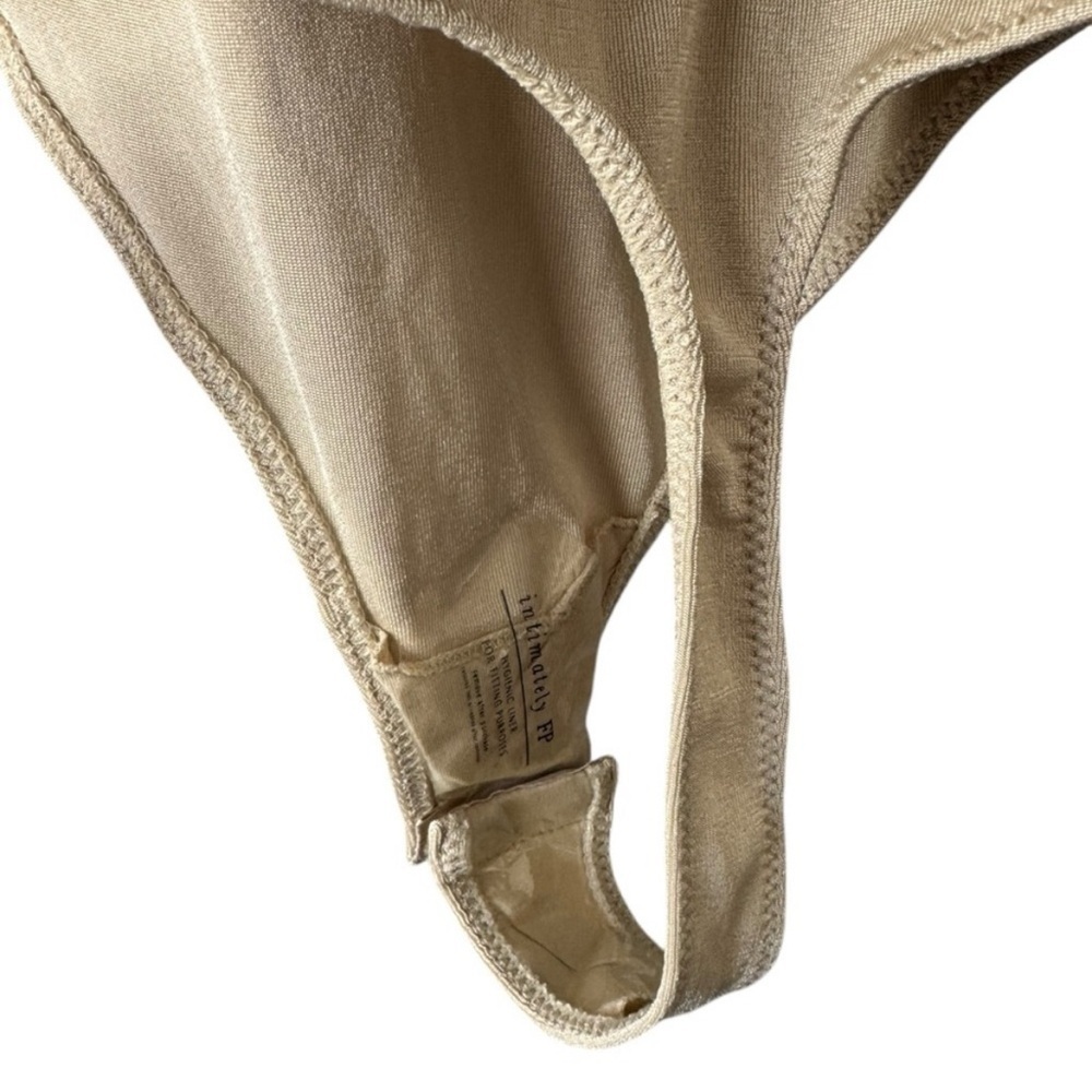 New! Free People Night Owl Bodysuit Morning *Oat* - Picture 5 of 6